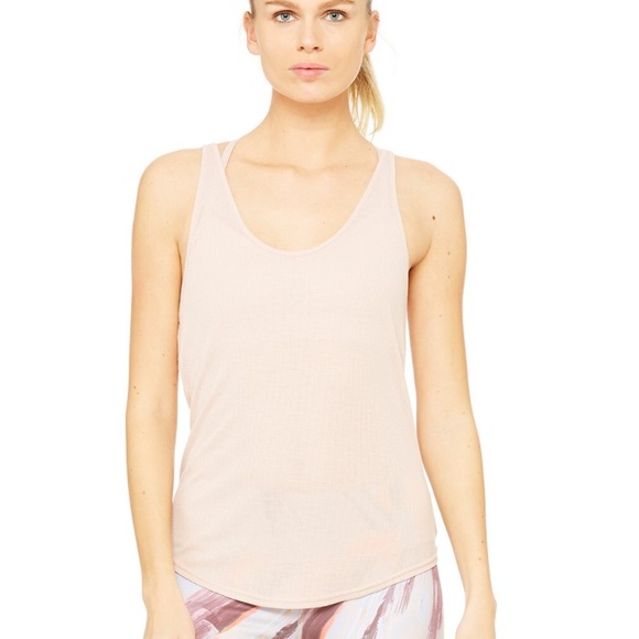 ALO Yoga Tops - Alo Yoga Sculpt Tank in Shell Size Small